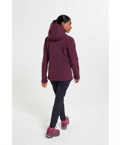 Exodus Womens Water Resistant Softshell Jacket Burgundy $37.79 Jackets