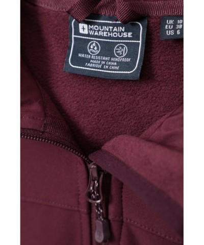 Exodus Womens Water Resistant Softshell Jacket Burgundy $37.79 Jackets