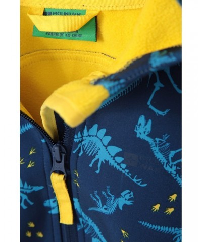 Exodus Kids Printed Water Resistant Softshell Yellow $17.39 Softshell Jackets