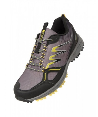 Enhance Mens Waterproof Trail Runner Sneakers Dark Grey $33.79 Active