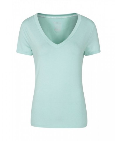 Vitality V Neck Womens Tee Mint $16.19 Active