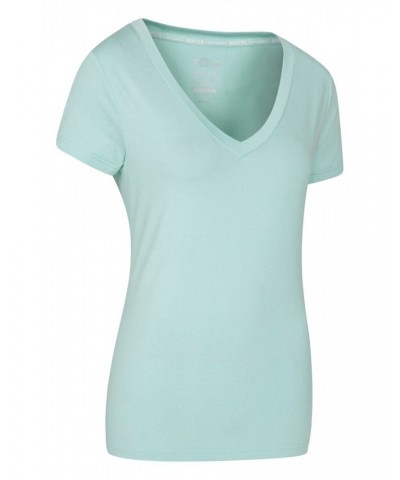 Vitality V Neck Womens Tee Mint $16.19 Active