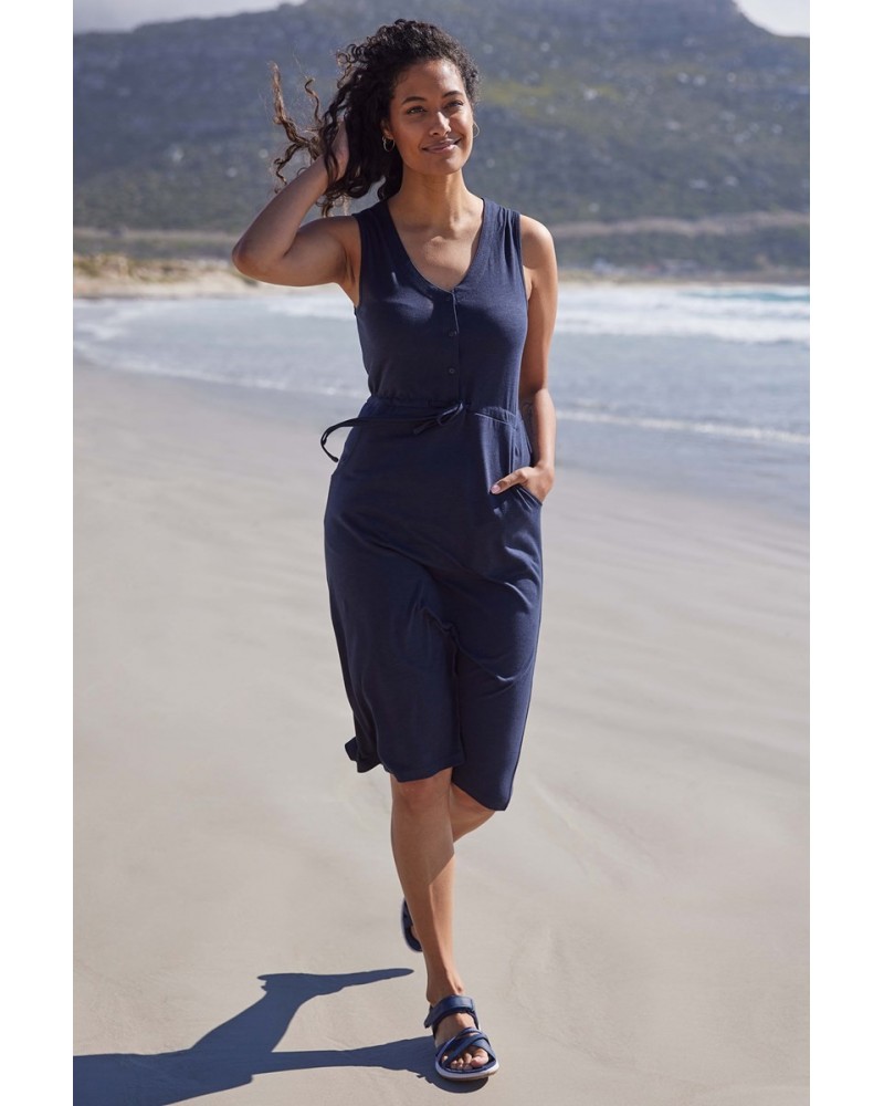 Bahamas Womens Sleeveless Dress Navy $16.65 Dresses & Skirts