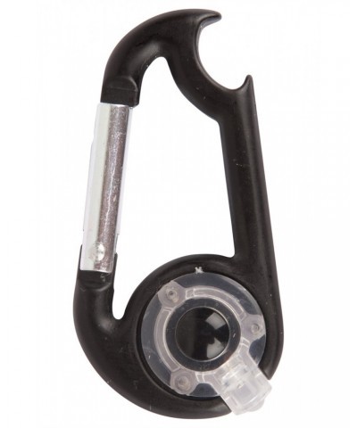 Karabiner - LED with Bottle Opener Black $6.62 Walking Equipment