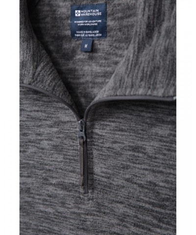 Snowdon Melange Mens Half-Zip Fleece Multipack Black $30.24 Fleece