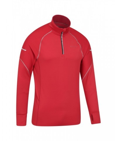 Control Mens Half-Zip Midlayer Active Red $16.81 Active