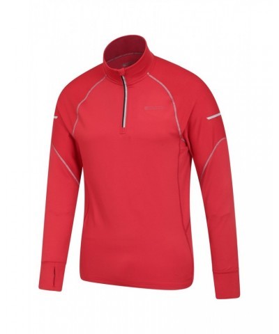 Control Mens Half-Zip Midlayer Active Red $16.81 Active