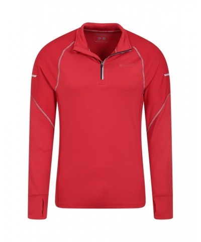 Control Mens Half-Zip Midlayer Active Red $16.81 Active