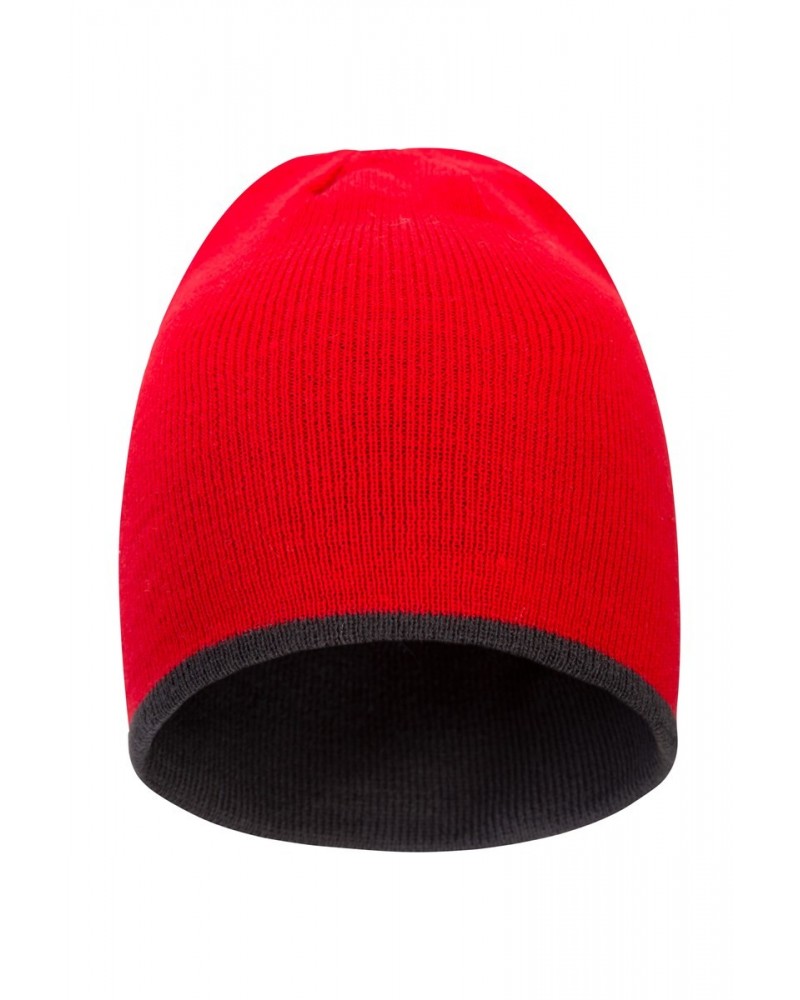 St Anton Mens Beanie Red $11.20 Accessories