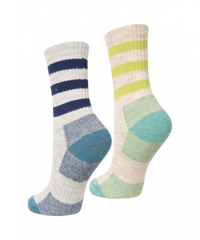 IsoCool Kids Mid-Calf Walking Socks 2-Pack Beige $10.61 Accessories