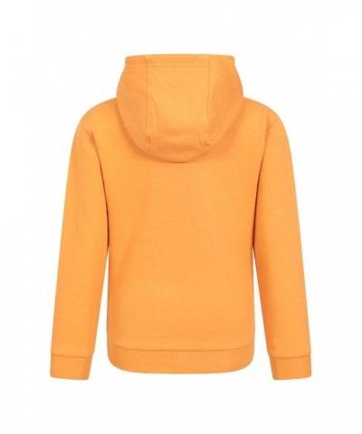 Abstract Wolf Kids Organic Hoodie Burnt Orange $17.69 Tops