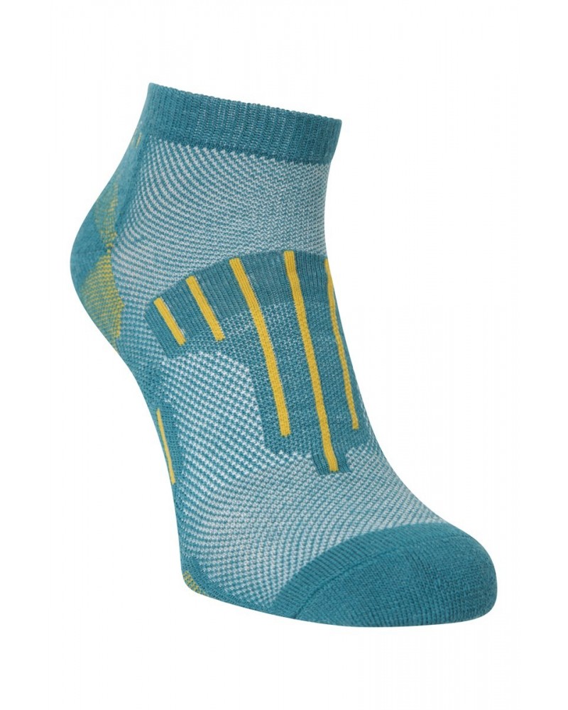 Merino Padded Mens Ankle Sock Petrol $10.39 Thermals