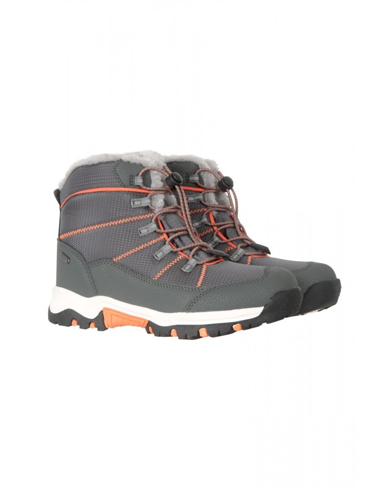 Comet Kids Waterproof Snow Boots Orange $29.14 Footwear