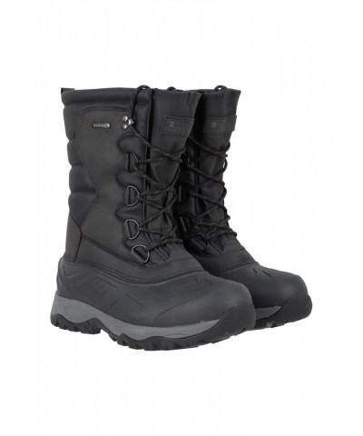 Nevis Extreme Mens Snow Boots Black $28.05 Footwear