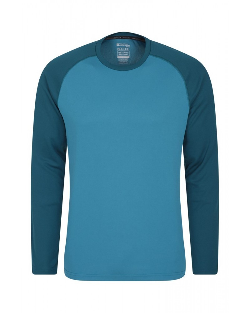 Endurance Mens Long Sleeved Top Petrol $11.21 Active