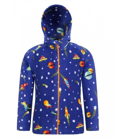 Pursuit II Kids Printed Hoodie Spacey Aqua $11.59 Tops