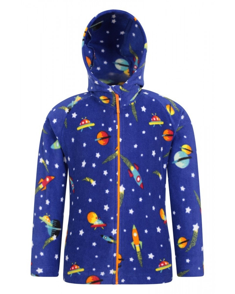 Pursuit II Kids Printed Hoodie Spacey Aqua $11.59 Tops