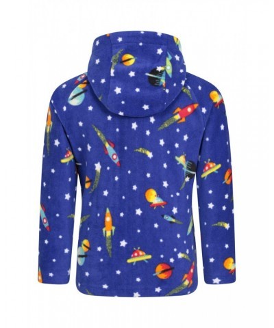 Pursuit II Kids Printed Hoodie Spacey Aqua $11.59 Tops