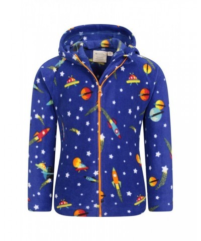 Pursuit II Kids Printed Hoodie Spacey Aqua $11.59 Tops