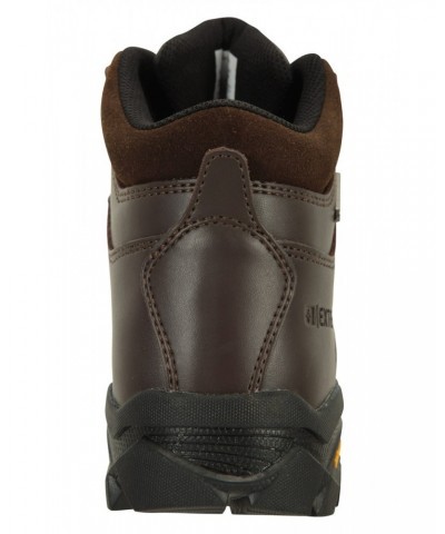 Latitude Extreme Womens Waterproof Leather Hiking Boots Dark Brown $39.60 Footwear