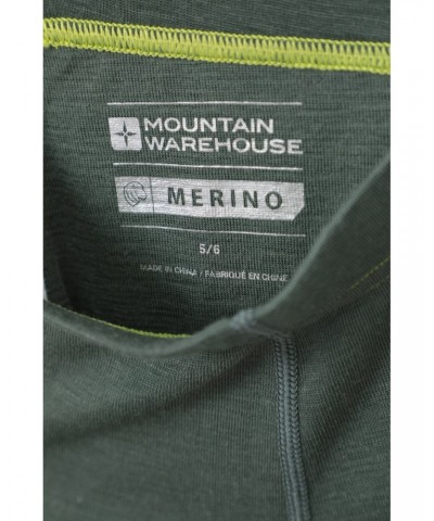 Merino Kids Base Layer Pants Khaki $14.49 Base Layers