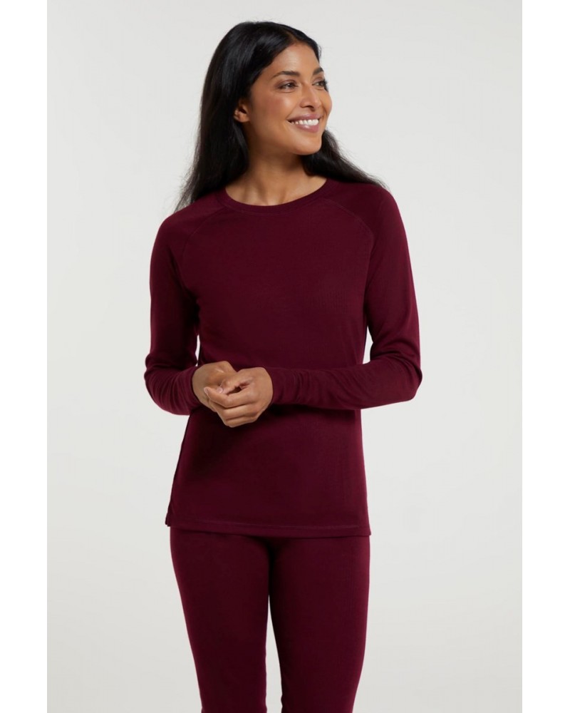 Talus Womens Thermal Top Berry $13.99 Thermals