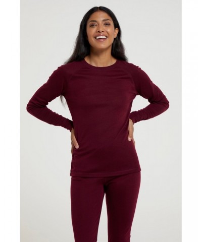 Talus Womens Thermal Top Berry $13.99 Thermals