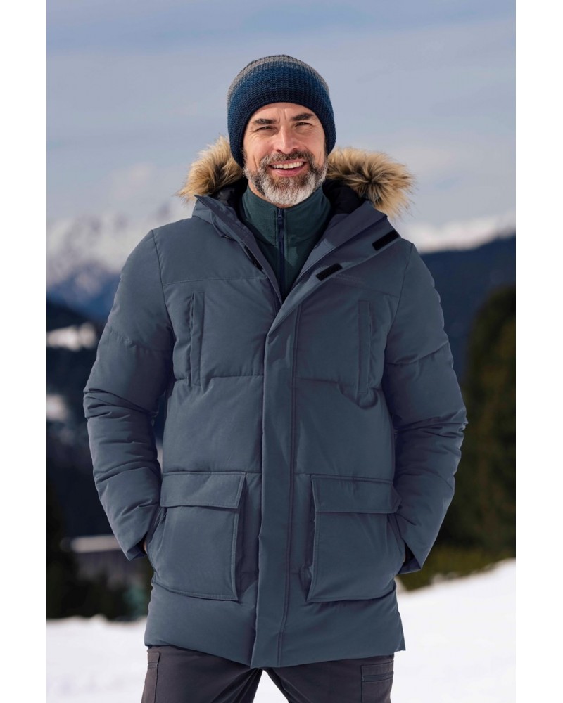 Fern Mens Water Resistant Insulated Parka Navy $56.40 Jackets