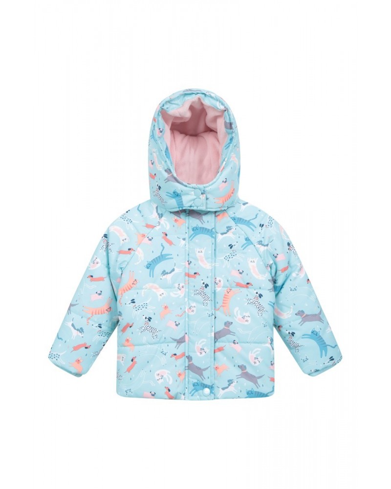 Baby Insulated Fleece Lined Jacket Teal $13.20 Babywear