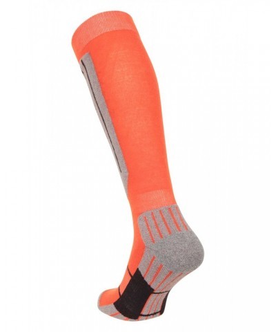 Mens IsoCool Knee Length Ski Socks Bright Orange $11.79 Accessories