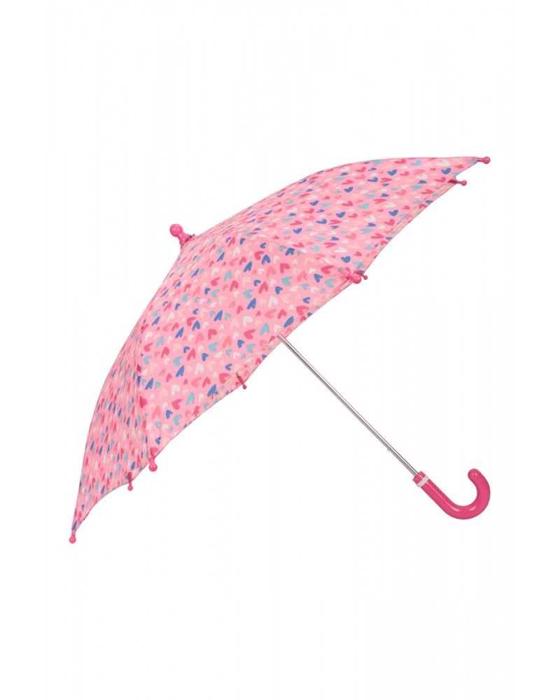 Kids Printed Umbrella Pink $10.43 Accessories