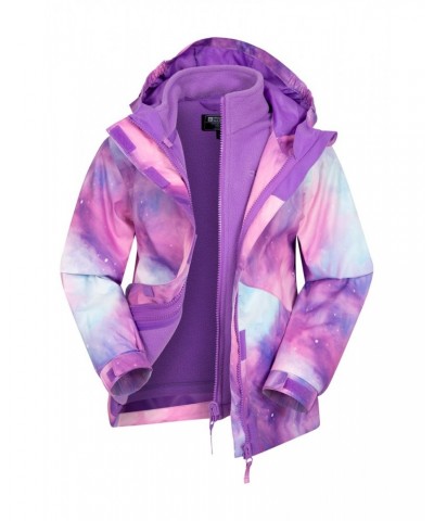 Aries Printed Waterproof Kids 3-in-1 Jacket Light Purple $27.30 Jackets