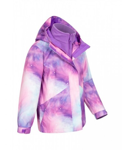 Aries Printed Waterproof Kids 3-in-1 Jacket Light Purple $27.30 Jackets