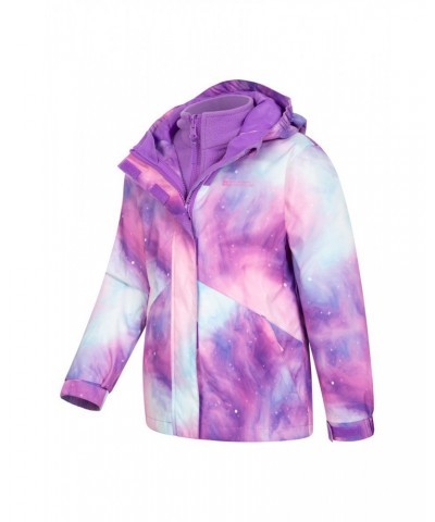 Aries Printed Waterproof Kids 3-in-1 Jacket Light Purple $27.30 Jackets