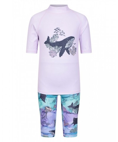 Printed Kids Rash Guard and Shorts Ocean Splash $12.99 Tops