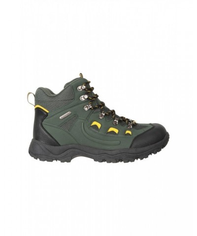 Adventurer Mens Waterproof Hiking Boots Green $24.60 Footwear