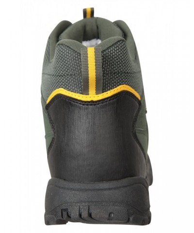 Adventurer Mens Waterproof Hiking Boots Green $24.60 Footwear