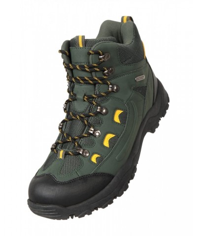 Adventurer Mens Waterproof Hiking Boots Green $24.60 Footwear