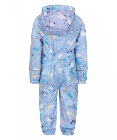 Puddle Kids Printed Waterproof Rain Suit Lilac $20.99 Babywear