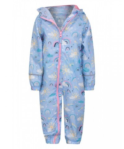 Puddle Kids Printed Waterproof Rain Suit Lilac $20.99 Babywear