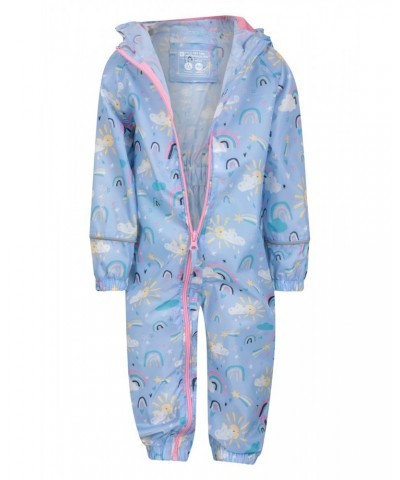 Puddle Kids Printed Waterproof Rain Suit Lilac $20.99 Babywear