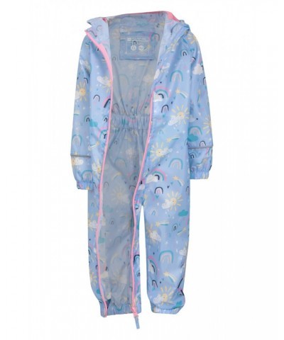 Puddle Kids Printed Waterproof Rain Suit Lilac $20.99 Babywear