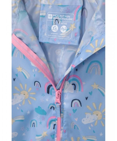 Puddle Kids Printed Waterproof Rain Suit Lilac $20.99 Babywear