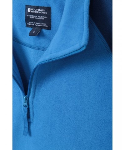 Ashbourne Mens Half-Zip Fleece Navy $13.74 Fleece