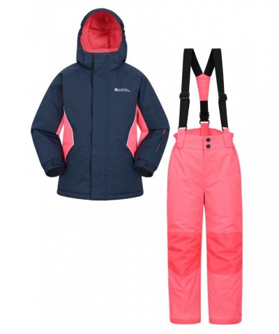 Kids Ski Jacket and Pant Set Dark Blue $38.34 Jackets