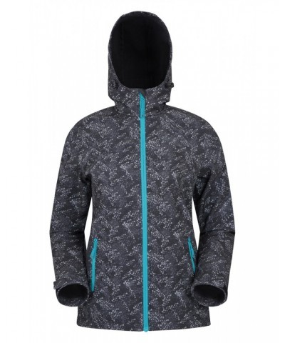 Exodus Womens Printed Water Resistant Softshell Charcoal $28.00 Jackets