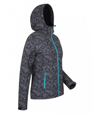 Exodus Womens Printed Water Resistant Softshell Charcoal $28.00 Jackets