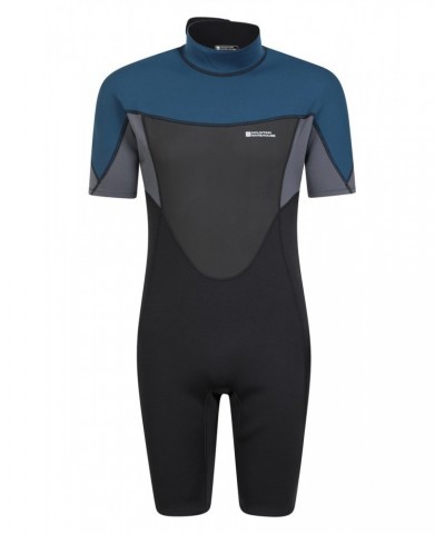 Atlantic Mens 3mm Shorty Wetsuit Navy $31.50 Swimwear