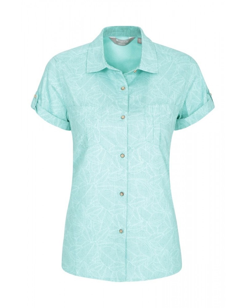 Coconut Womens Short Sleeve Shirt Mint $14.24 Tops