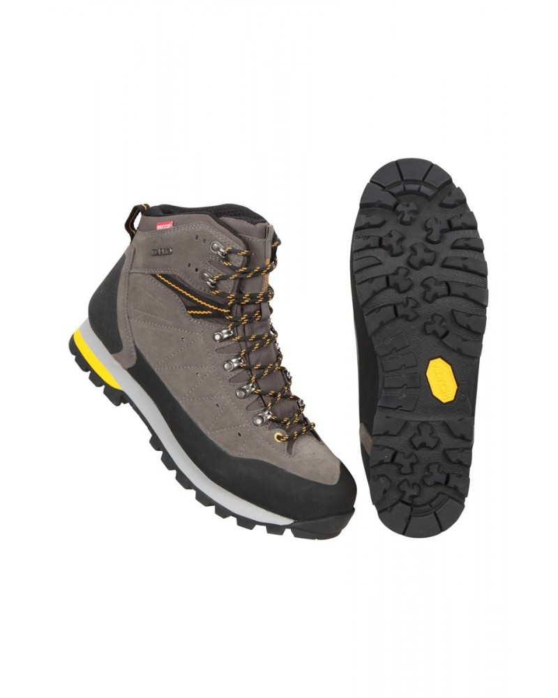 Ultra Peak Mens Waterproof Boots Grey $58.29 Footwear